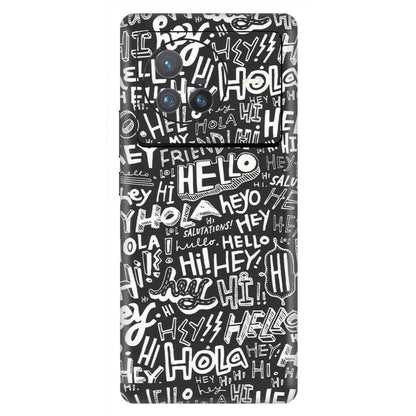 VIVO Z/V/X/T/U/S Series Phone Skins (All Models) - Hi Hello Doodles - Matte Finish (M-25) Vivo X80 (5G)