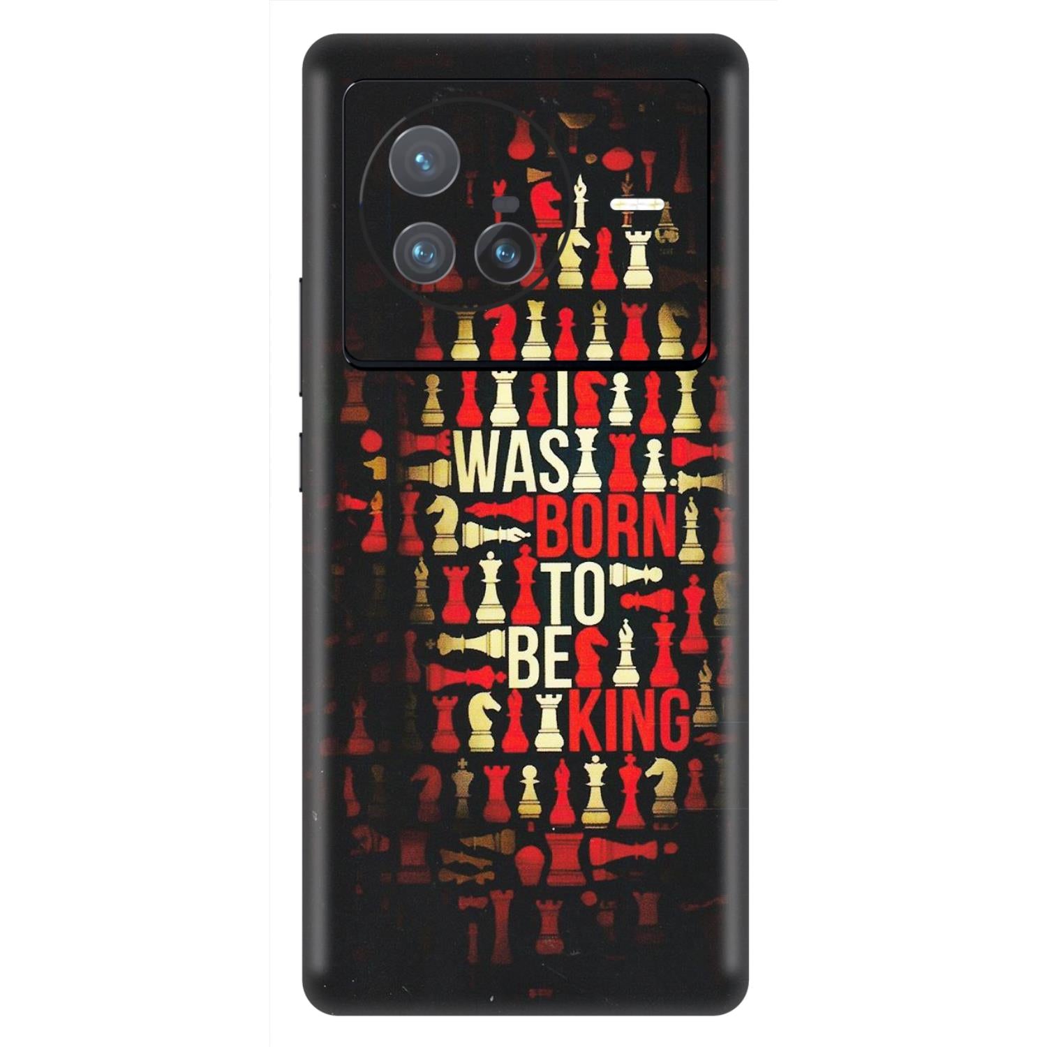 VIVO Z/V/X/T/U/S Series Phone Skins (All Models) - Born To Be King - Matte Finish (M-73) Vivo X80 (5G)