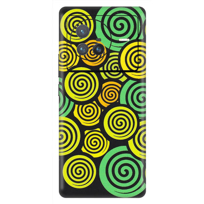 VIVO Z/V/X/T/U/S Series Phone Skins (All Models) - Crazy Spiral - Matte Finish (M-91) Vivo X80 (5G)