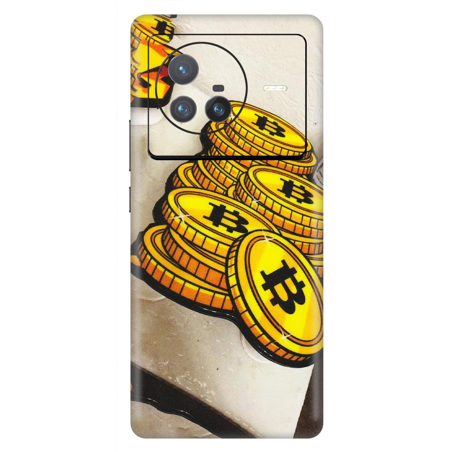 VIVO Z/V/X/T/U/S Series Phone Skins (All Models) - Billionaire Bitcoin Collection - Matte Finish (M-92) Vivo X80 (5G)