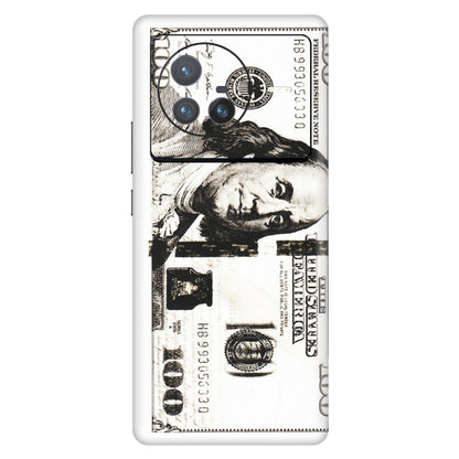 VIVO Z/V/X/T/U/S Series Phone Skins (All Models) - 100 Dollar Currency - Transparent Finish (T-01) Vivo X80 (5G)