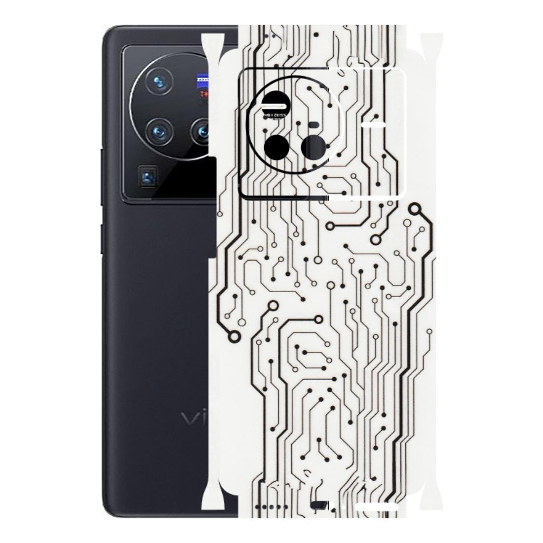 VIVO Z/V/X/T/U/S Series Phone Skins (All Models) - Tech Circuits - Transparent Finish (T-03) Vivo X80 (5G)