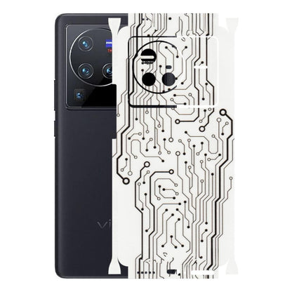 VIVO Z/V/X/T/U/S Series Phone Skins (All Models) - Tech Circuits - Transparent Finish (T-03) Vivo X80 (5G)