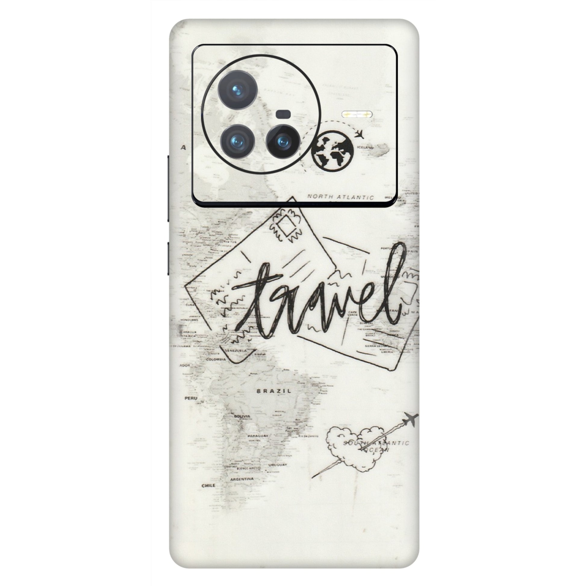 VIVO Z/V/X/T/U/S Series Phone Skins (All Models) - Travel Ticket - Transparent Finish (T-06) Vivo X80 (5G)