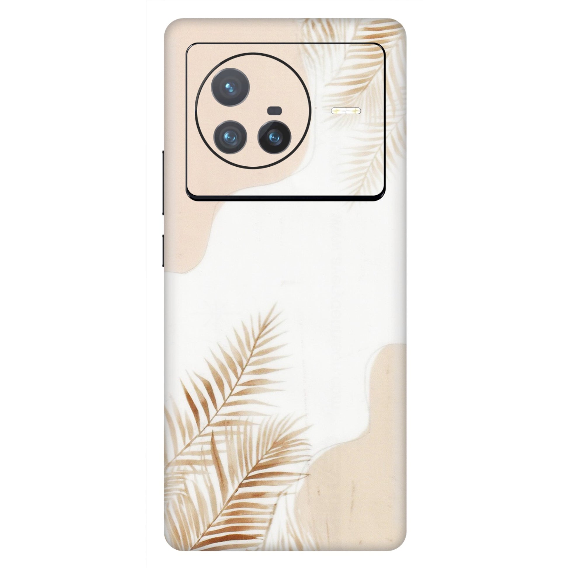 VIVO Z/V/X/T/U/S Series Phone Skins (All Models) - Gold Petals Abstract - Transparent Finish (T-08) Vivo X80 (5G)