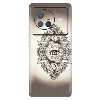 VIVO Z/V/X/T/U/S Series Phone Skins (All Models) - Illuminati Great Eye - Transparent Finish (T-14) Vivo X80 (5G)
