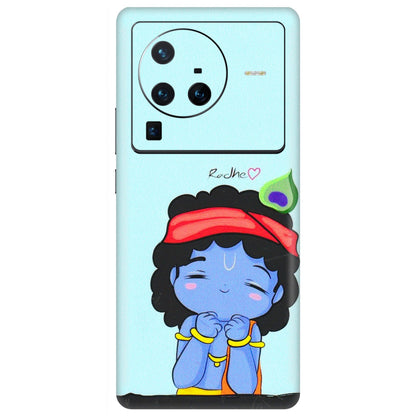 VIVO Z/V/X/T/U/S Series Phone Skins (All Models) - Radhe Radhe Cute Toon - 3D Embossed Finish (L-05) Vivo X80 Pro (5G)