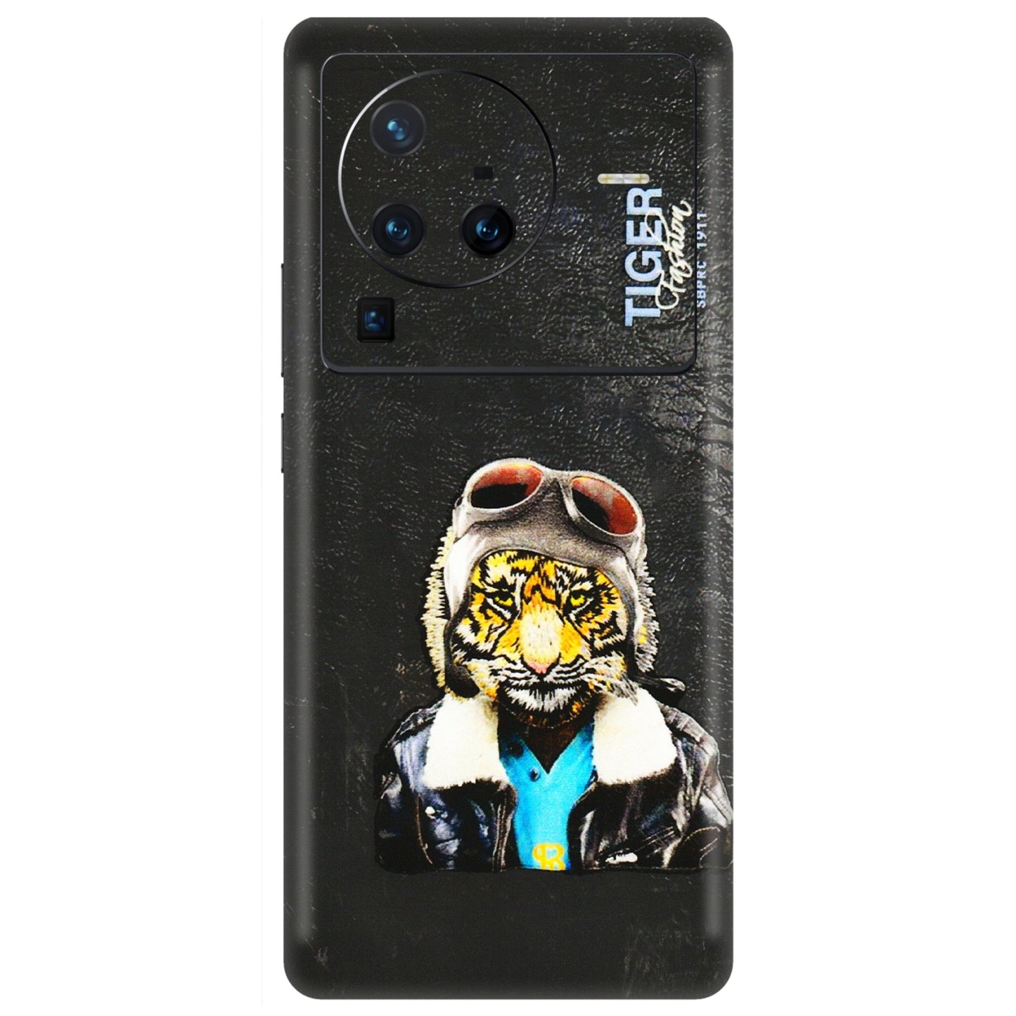 VIVO Z/V/X/T/U/S Series Phone Skins (All Models) - Rider Tiger - 3D Embossed Finish (L-113) Vivo X80 Pro (5G)
