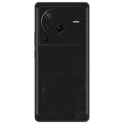 VIVO Z/V/X/T/U/S Series Phone Skins (All Models) - Black honeycomb - 3D Embossed Finish (L-114) Vivo X80 Pro (5G)