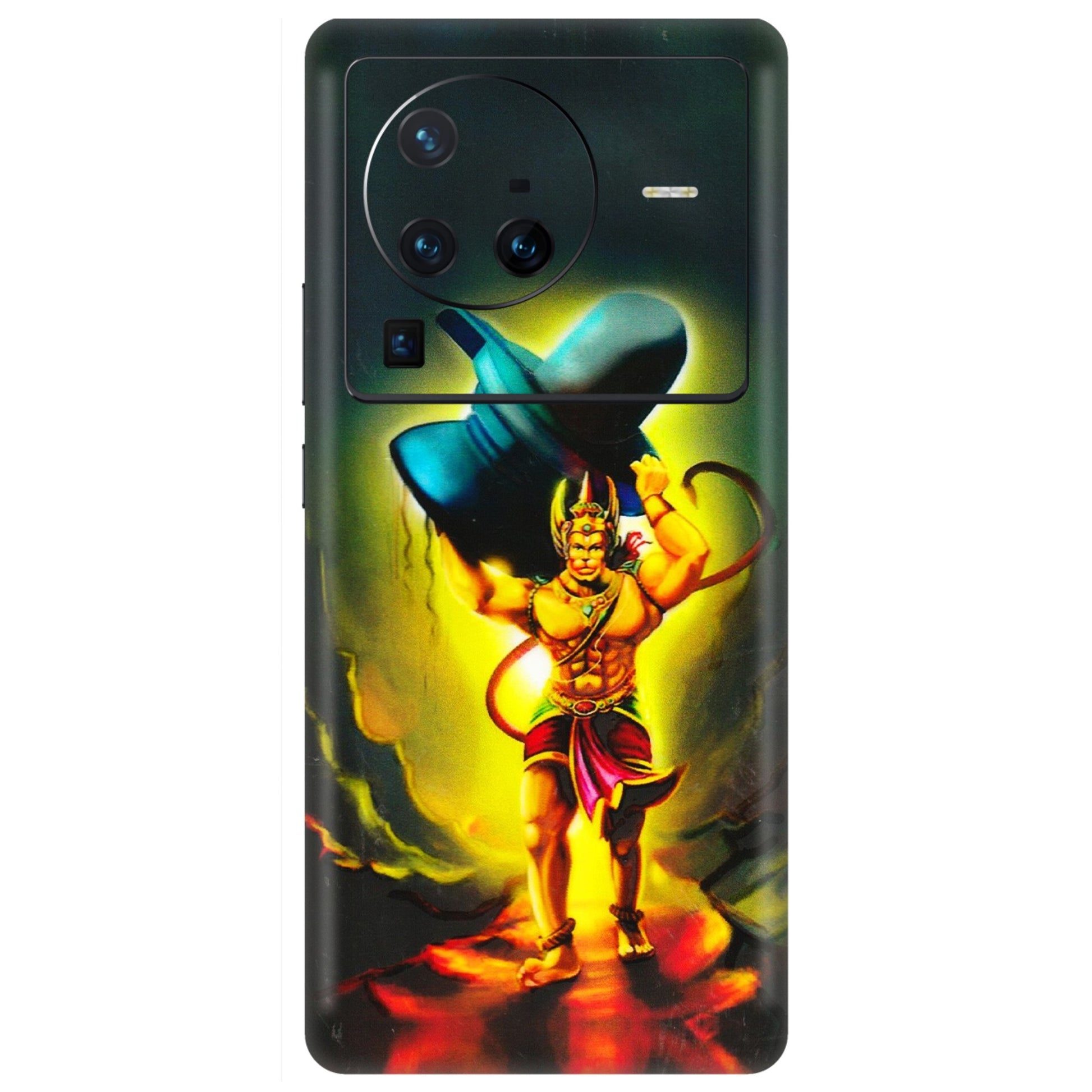VIVO Z/V/X/T/U/S Series Phone Skins (All Models) - Hanuman Ji - 3D Embossed Finish (L-128) Vivo X80 Pro (5G)