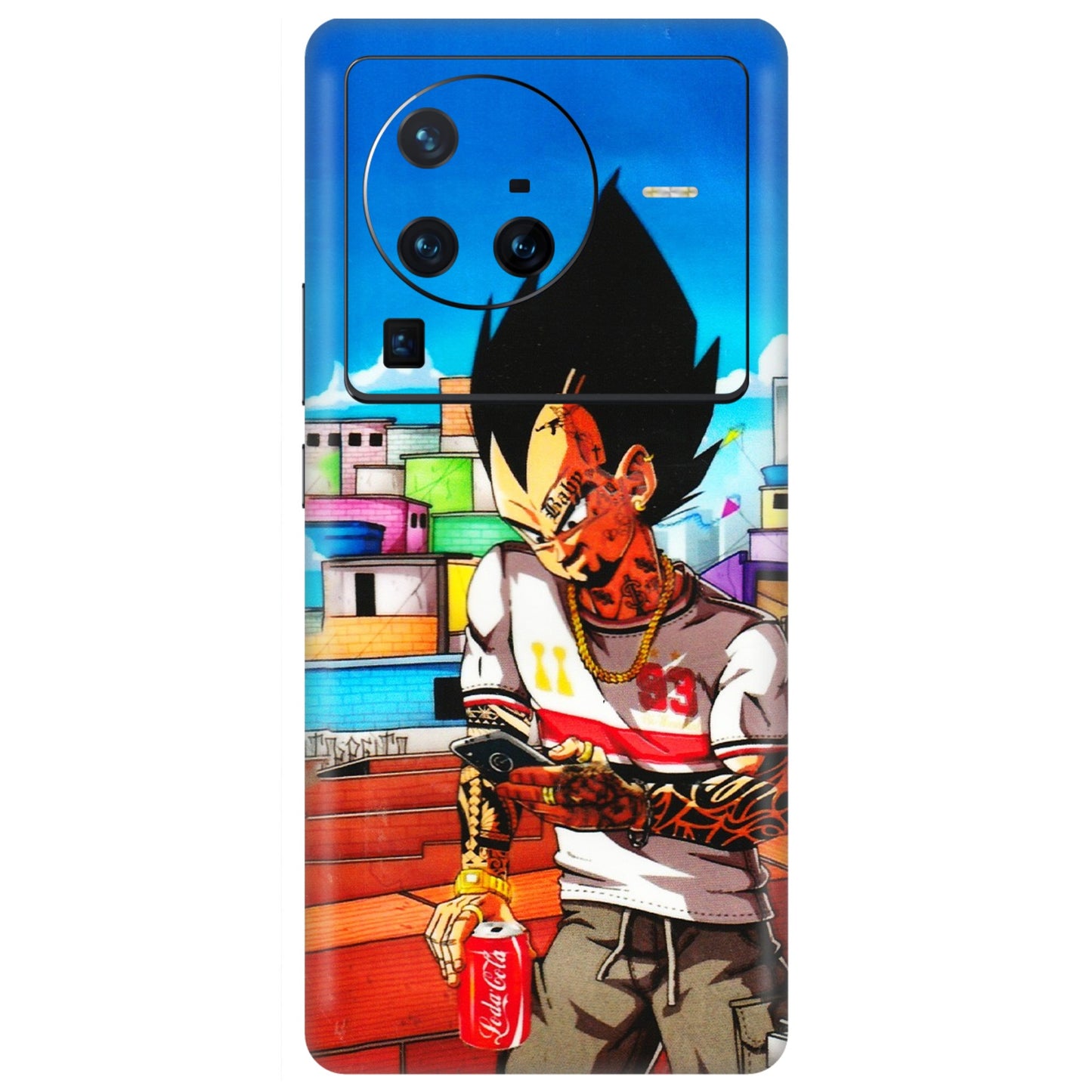 VIVO Z/V/X/T/U/S Series Phone Skins (All Models) - Vegeta - 3D Embossed Finish (L-136) Vivo X80 Pro (5G)