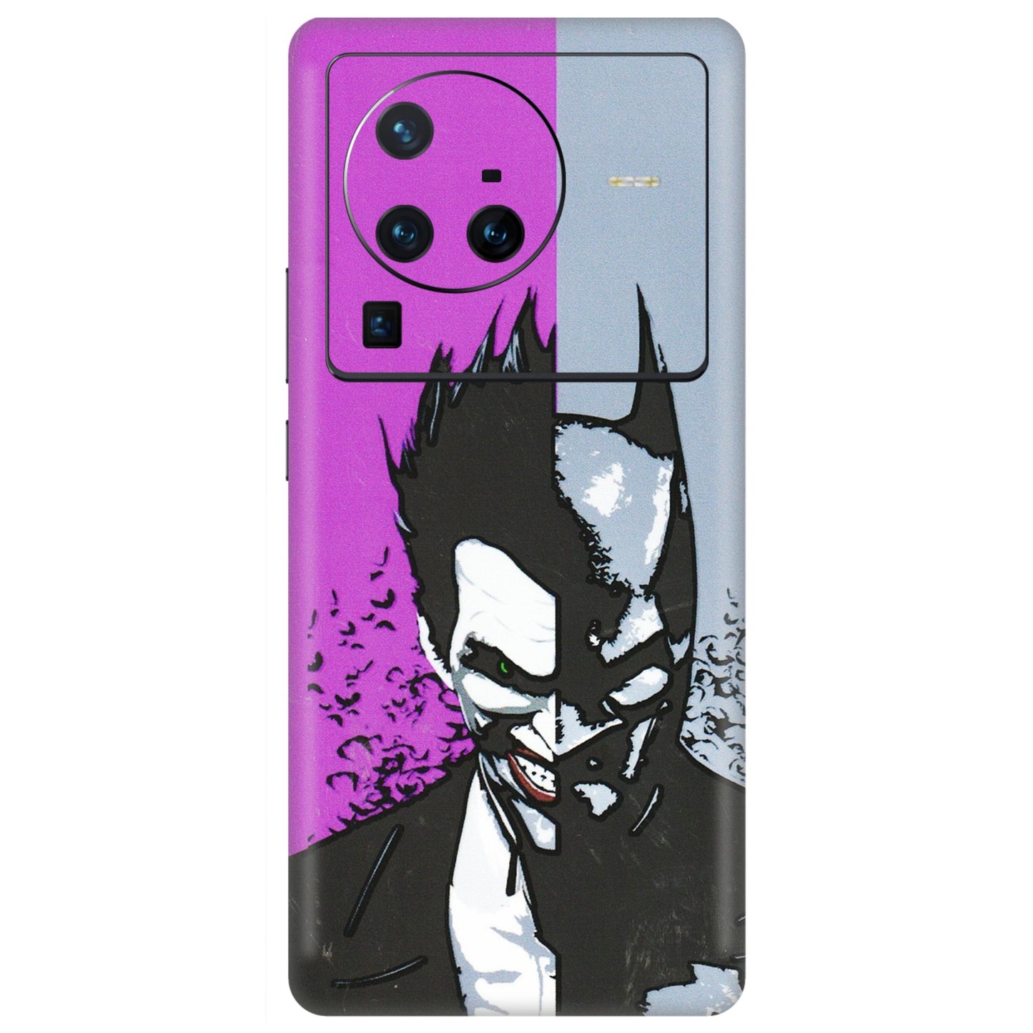 VIVO Z/V/X/T/U/S Series Phone Skins (All Models) - Batman & Joker - 3D Embossed Finish (L-143) Vivo X80 Pro (5G)