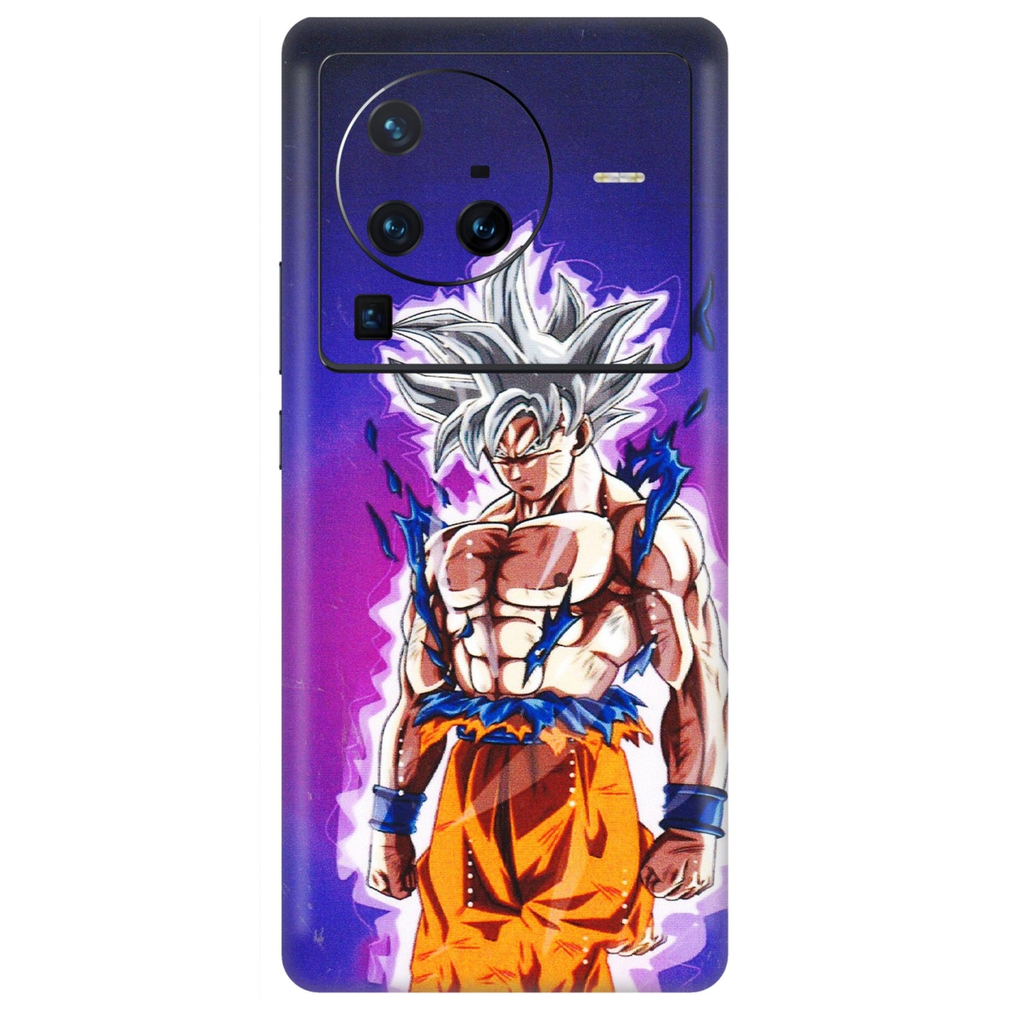 VIVO Z/V/X/T/U/S Series Phone Skins (All Models) - Goku Purple Anime - 3D Embossed Finish (L-147) Vivo X80 Pro (5G)