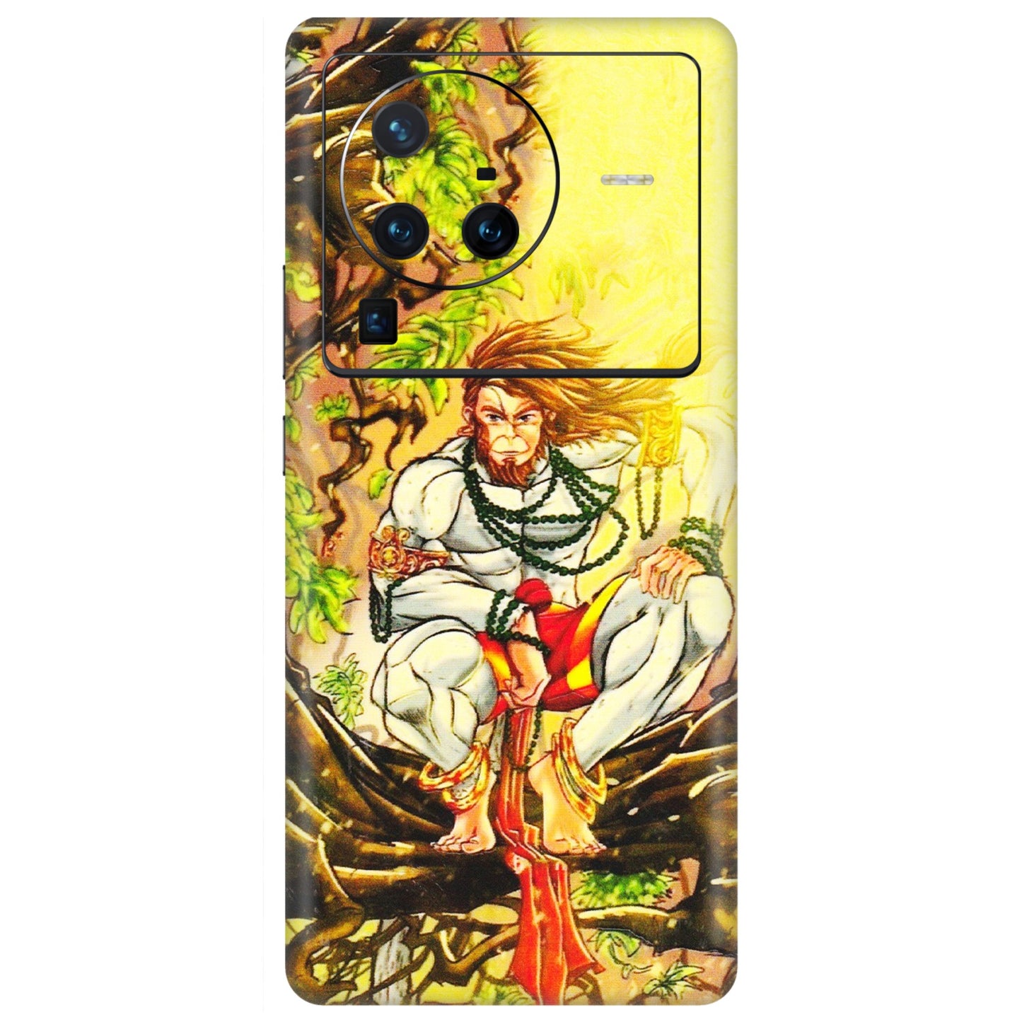 VIVO Z/V/X/T/U/S Series Phone Skins (All Models) - Lord Hanuman - 3D Embossed Finish (L-152) Vivo X80 Pro (5G)