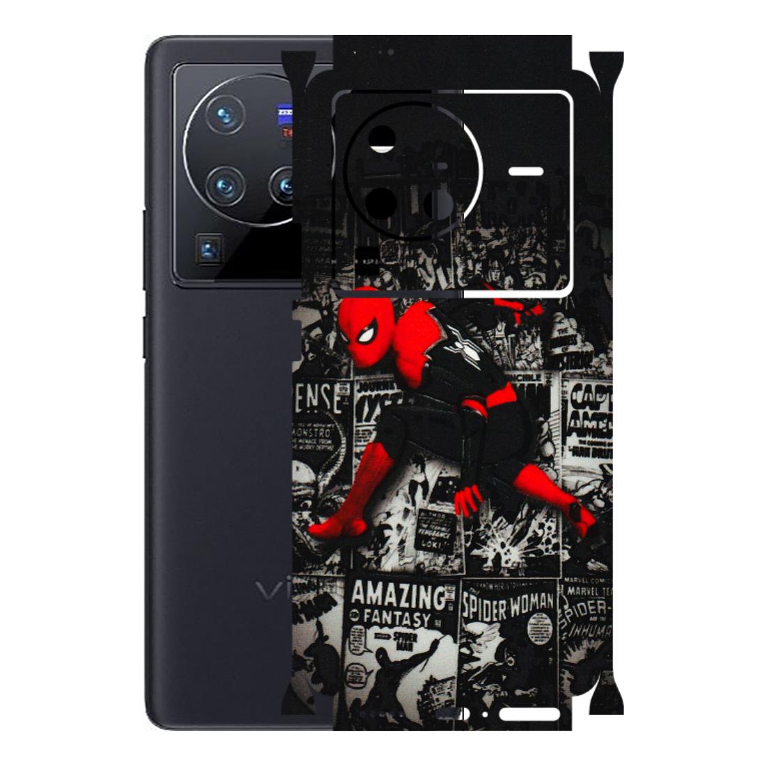 VIVO Z/V/X/T/U/S Series Phone Skins (All Models) - SpiderMan New - 3D Embossed Finish (L-162) Vivo X80 Pro (5G)