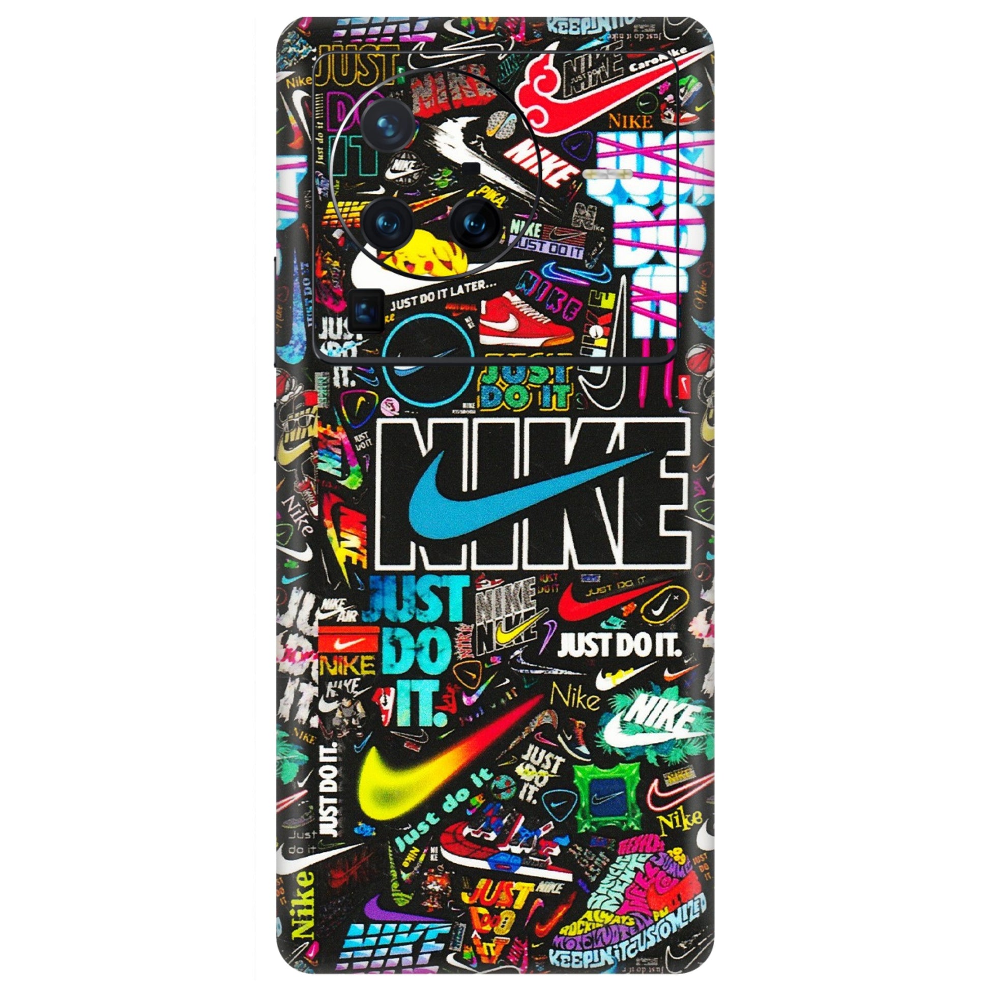 VIVO Z/V/X/T/U/S Series Phone Skins (All Models) - Just Do It Doodles - 3D Embossed Finish (L-166) Vivo X80 Pro (5G)