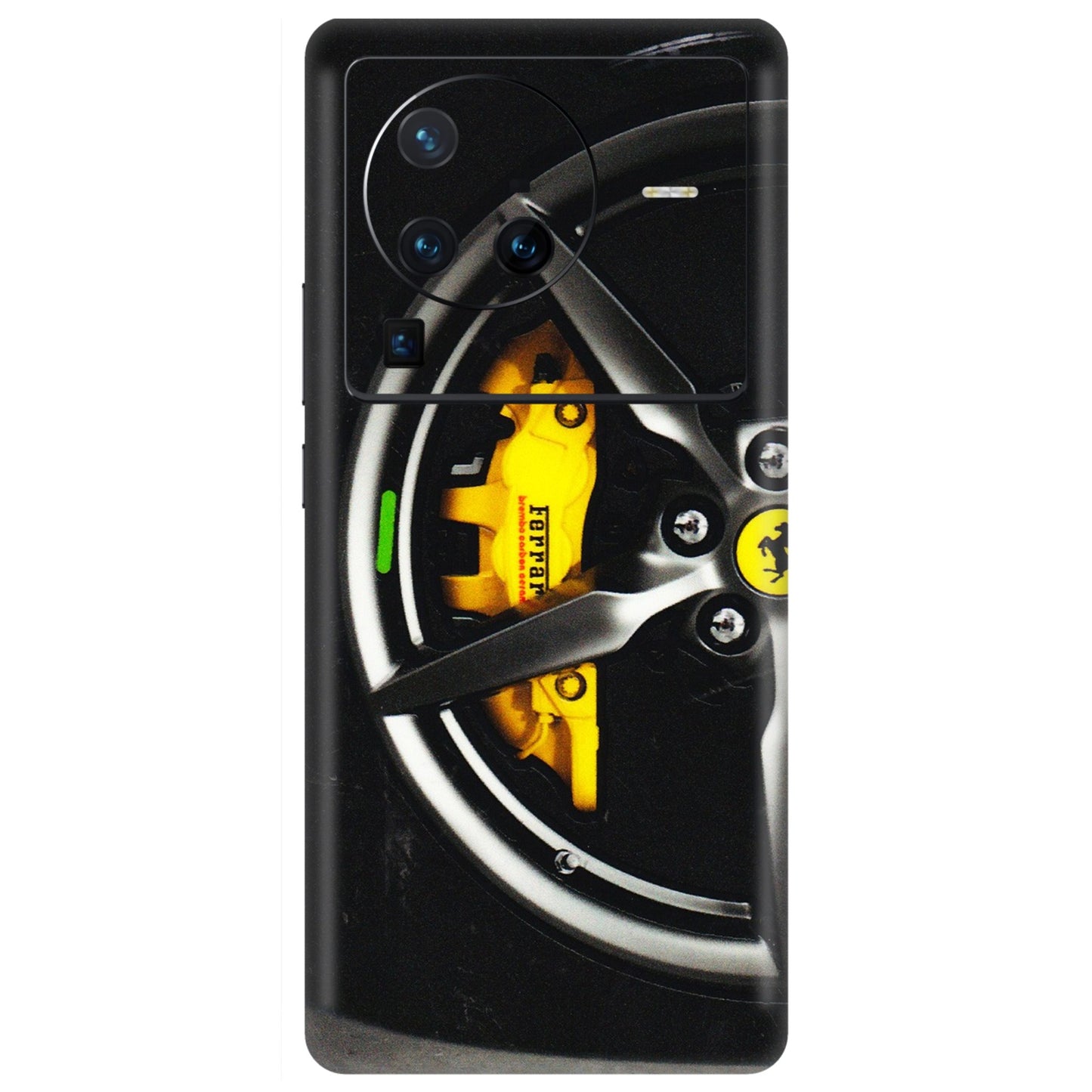 VIVO Z/V/X/T/U/S Series Phone Skins (All Models) - Ferrari Wheel Alloy - 3D Embossed Finish (L-173) Vivo X80 Pro (5G)