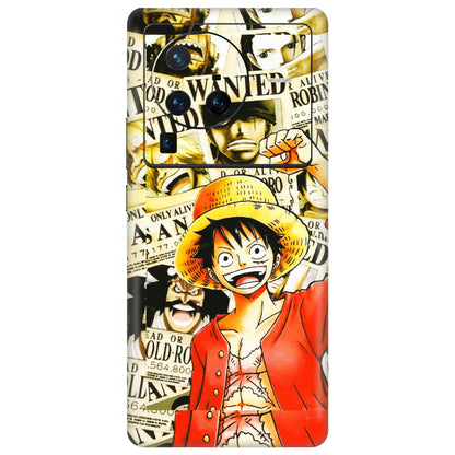 VIVO Z/V/X/T/U/S Series Phone Skins (All Models) - Luffy Anime - 3D Embossed Finish (L-177) Vivo X80 Pro (5G)