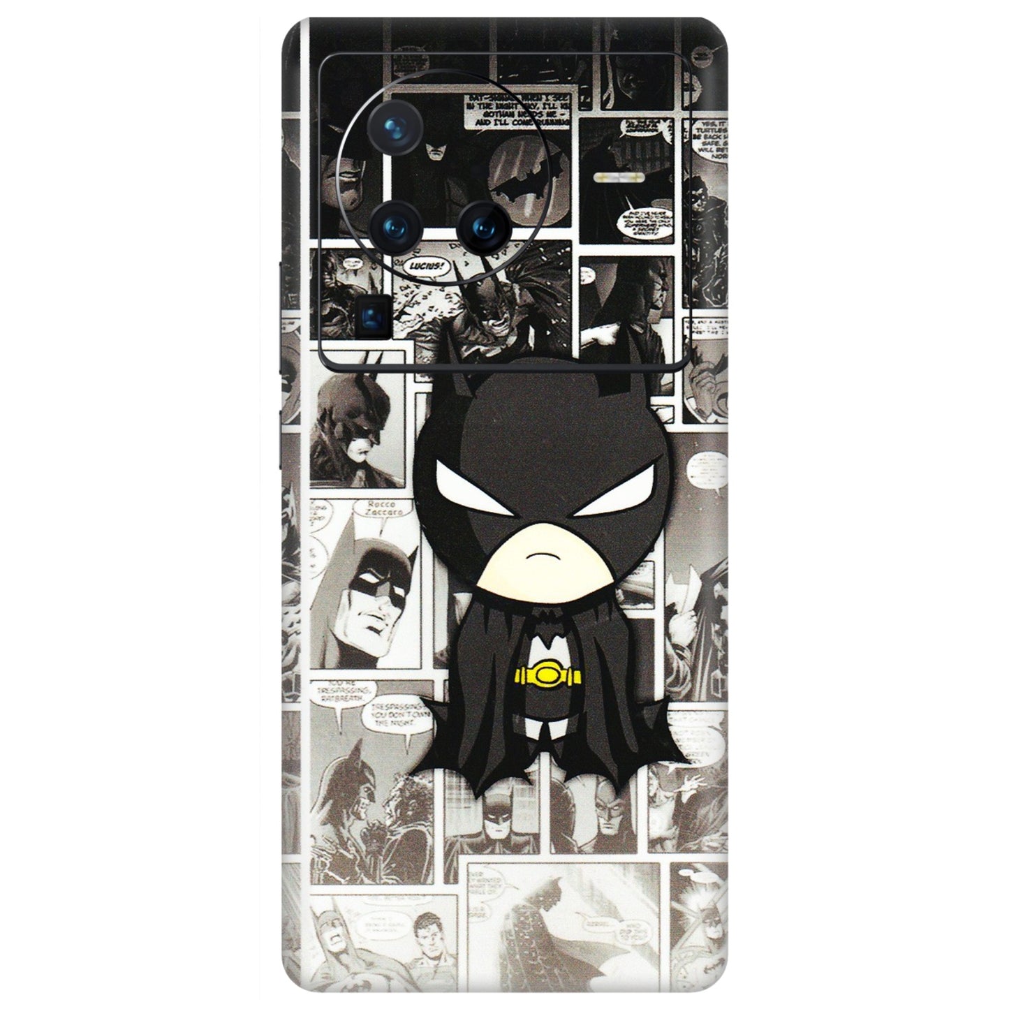 VIVO Z/V/X/T/U/S Series Phone Skins (All Models) - Toon Batman - 3D Embossed Finish (L-182) Vivo X80 Pro (5G)