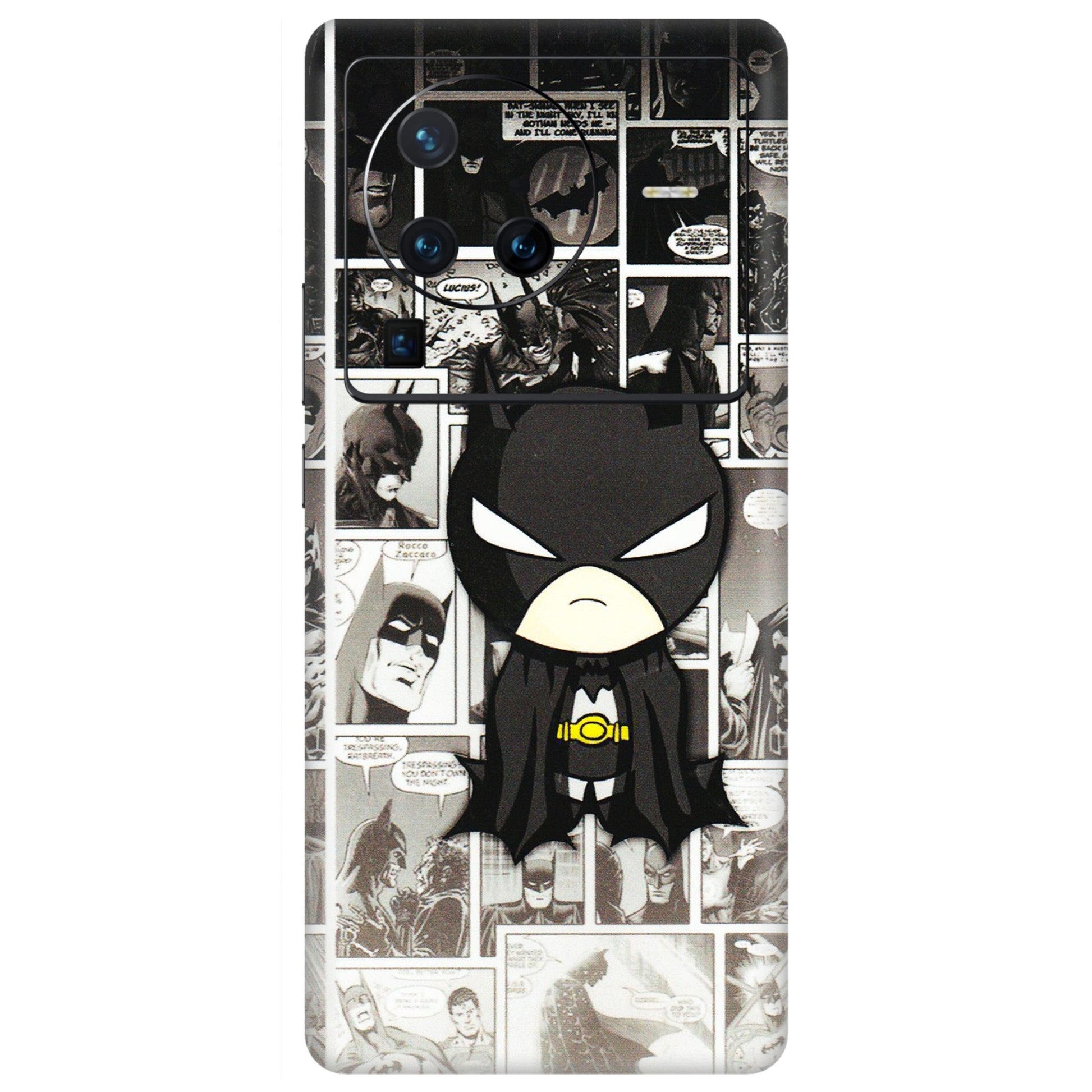 VIVO Z/V/X/T/U/S Series Phone Skins (All Models) - Toon Batman - 3D Embossed Finish (L-182) Vivo X80 Pro (5G)