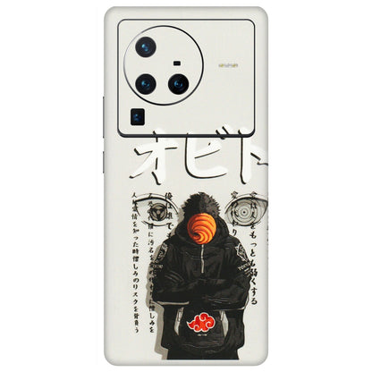 VIVO Z/V/X/T/U/S Series Phone Skins (All Models) - Obito Anime Eye - 3D Embossed Finish (L-19) Vivo X80 Pro (5G)