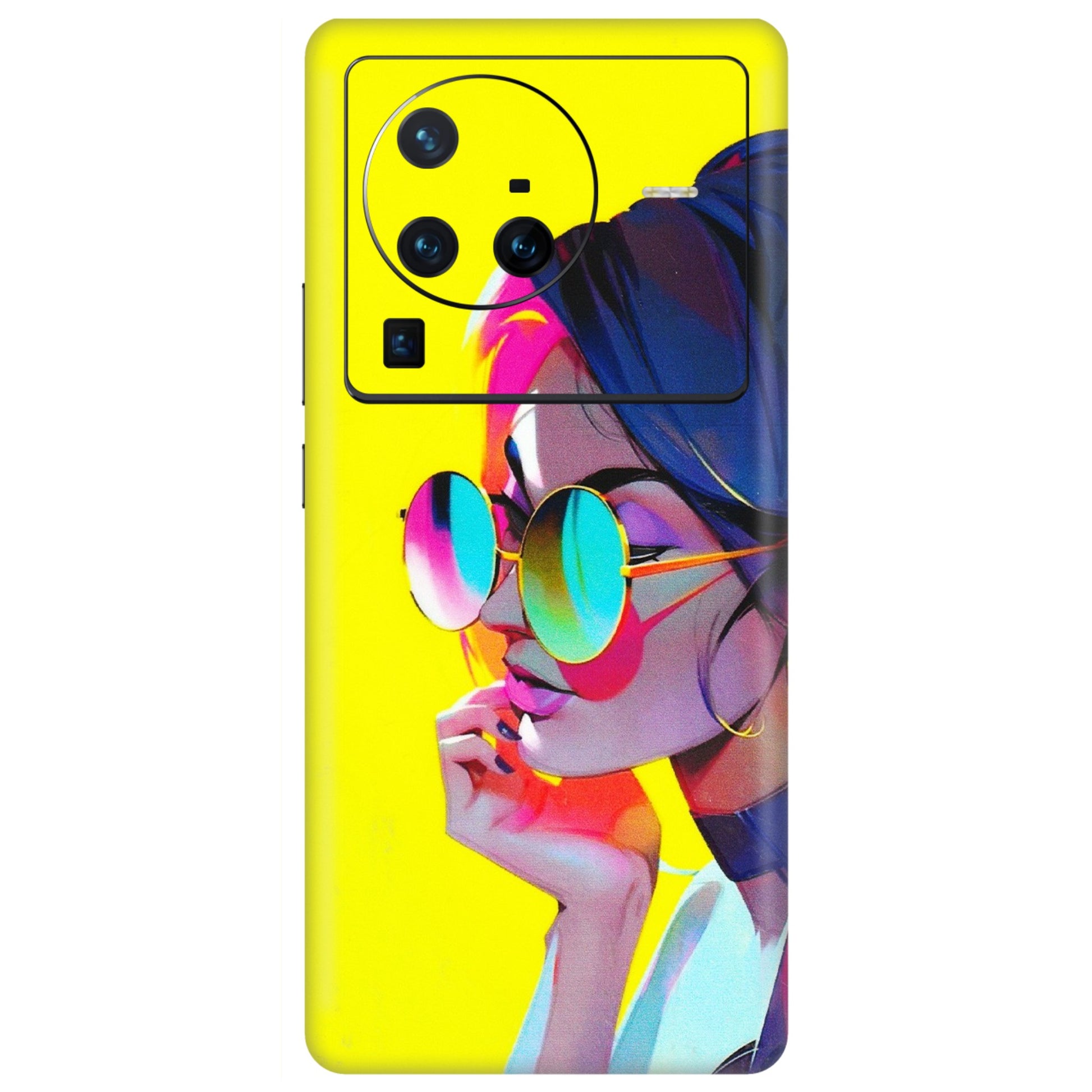 VIVO Z/V/X/T/U/S Series Phone Skins (All Models) - Bold Stylish Girl - 3D Embossed Finish (L-222) Vivo X80 Pro (5G)