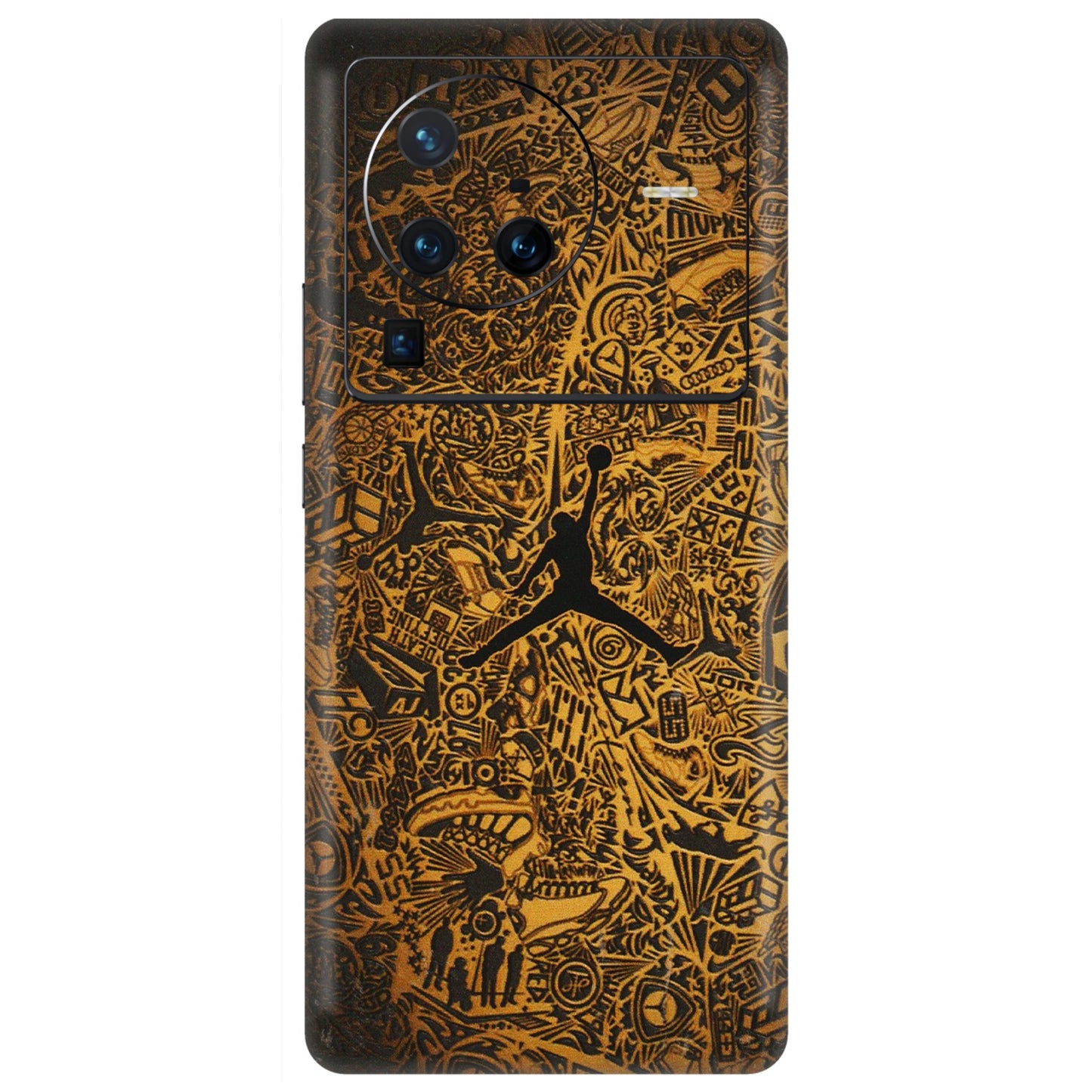 VIVO Z/V/X/T/U/S Series Phone Skins (All Models) - Premium Gold Basketball Player - 3D Embossed Finish (L-236) Vivo X80 Pro (5G)