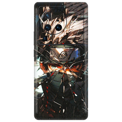 VIVO Z/V/X/T/U/S Series Phone Skins (All Models) - Kakashi Shattered Glass Effect - 3D Embossed Finish (L-237) Vivo X80 Pro (5G)