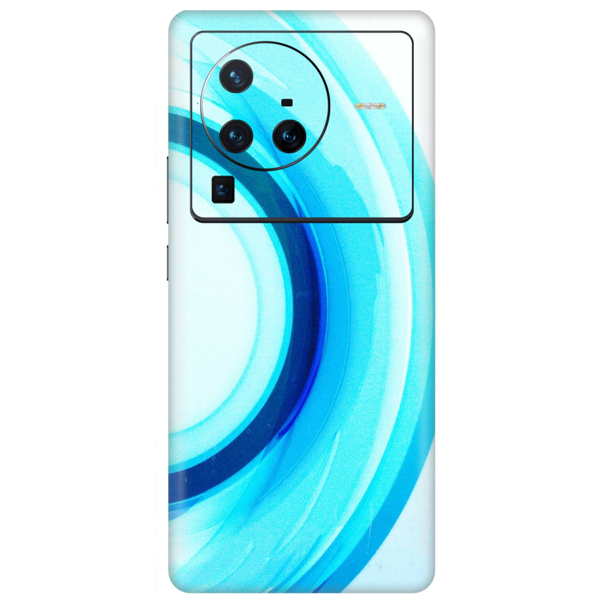 VIVO Z/V/X/T/U/S Series Phone Skins (All Models) - The Blue Curve - 3D Embossed Finish (L-244) Vivo X80 Pro (5G)