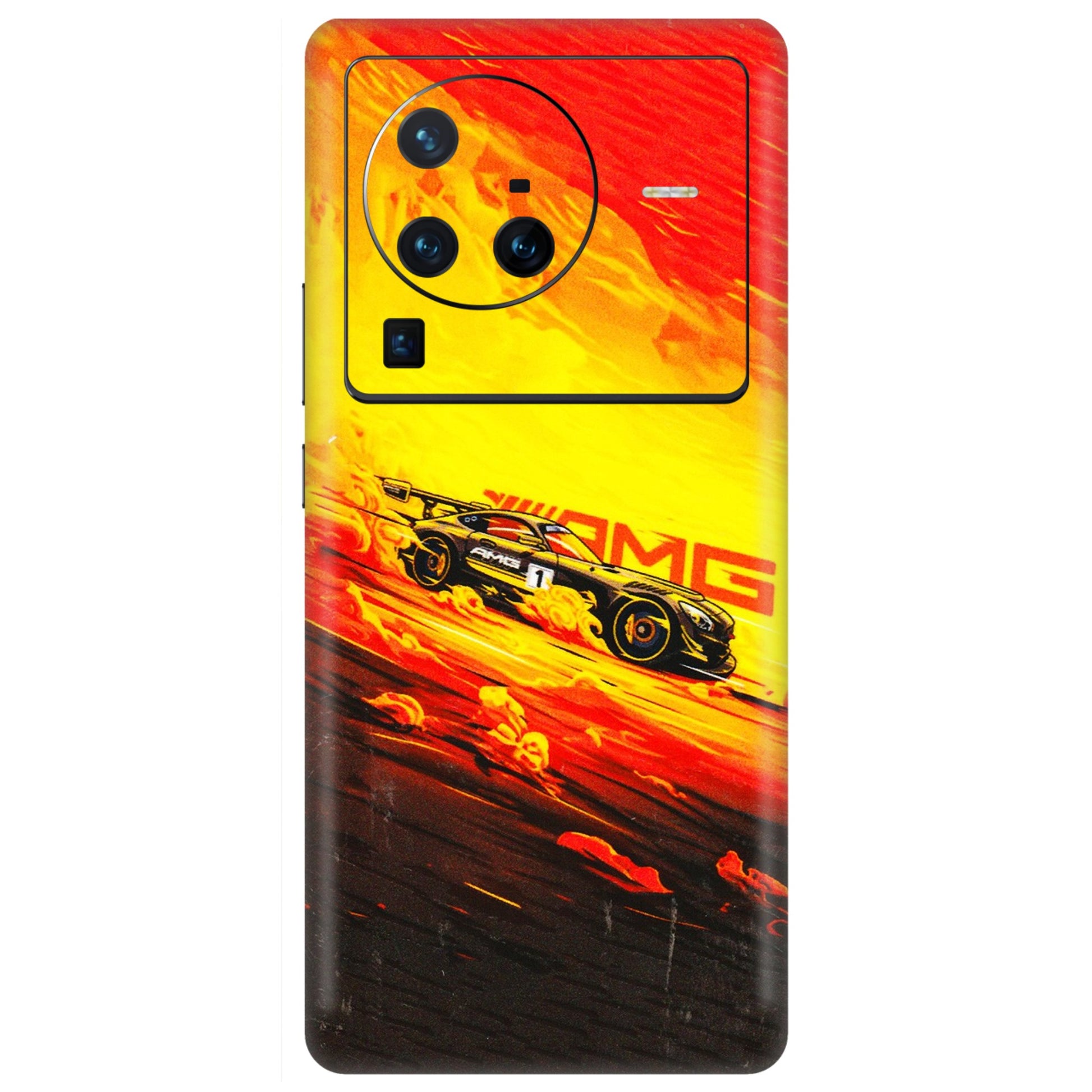 VIVO Z/V/X/T/U/S Series Phone Skins (All Models) - AMG Car Speed Cover - 3D Embossed Finish (L-256) Vivo X80 Pro (5G)