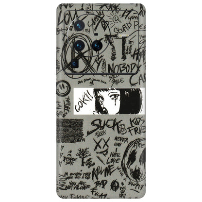 VIVO Z/V/X/T/U/S Series Phone Skins (All Models) - Never Have Love Anime - 3D Embossed Finish (L-260) Vivo X80 Pro (5G)