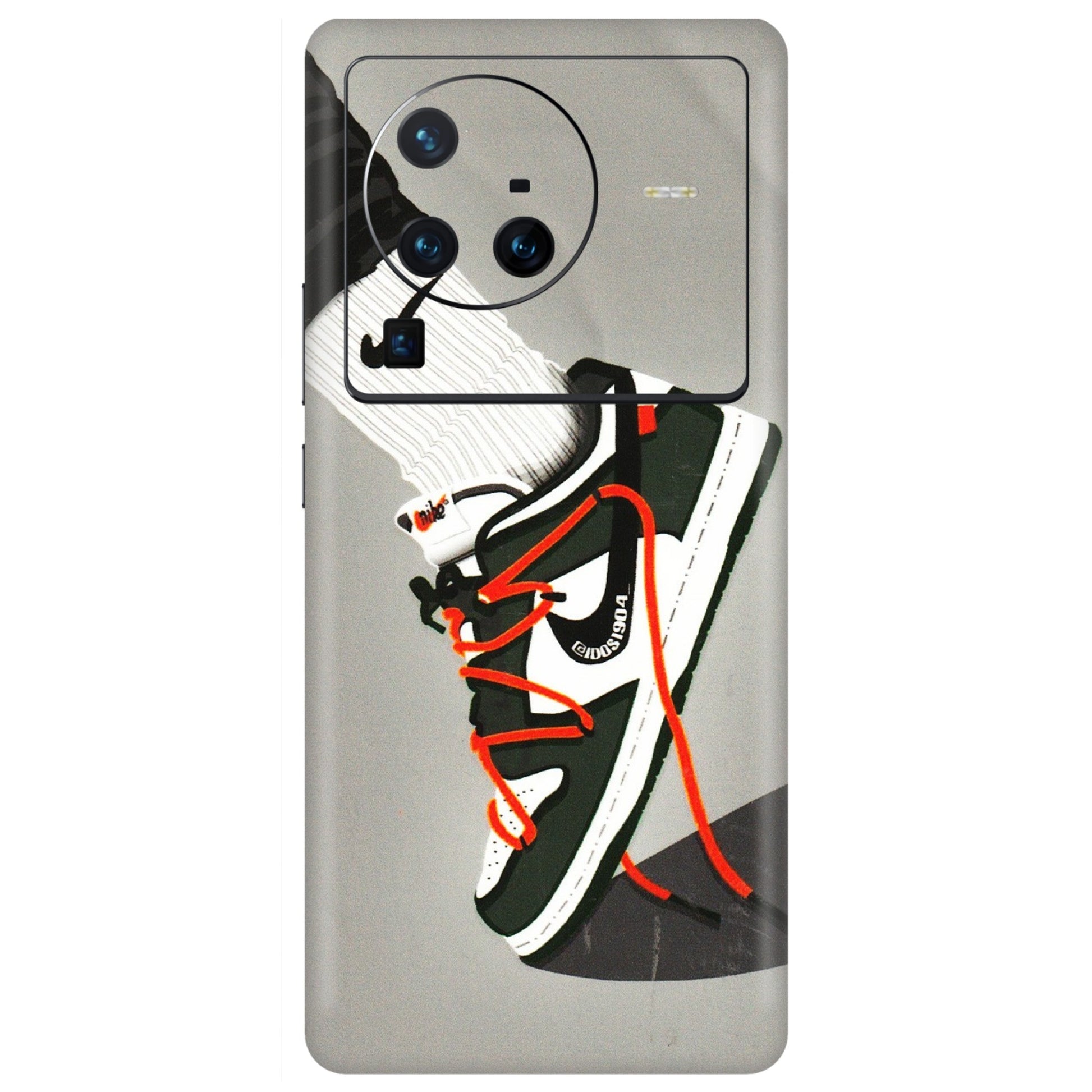 VIVO Z/V/X/T/U/S Series Phone Skins (All Models) - New Grey Sneaker - 3D Embossed Finish (L-261) Vivo X80 Pro (5G)