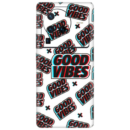 VIVO Z/V/X/T/U/S Series Phone Skins (All Models) - Good Vibes - 3D Embossed Finish (L-282) Vivo X80 Pro (5G)