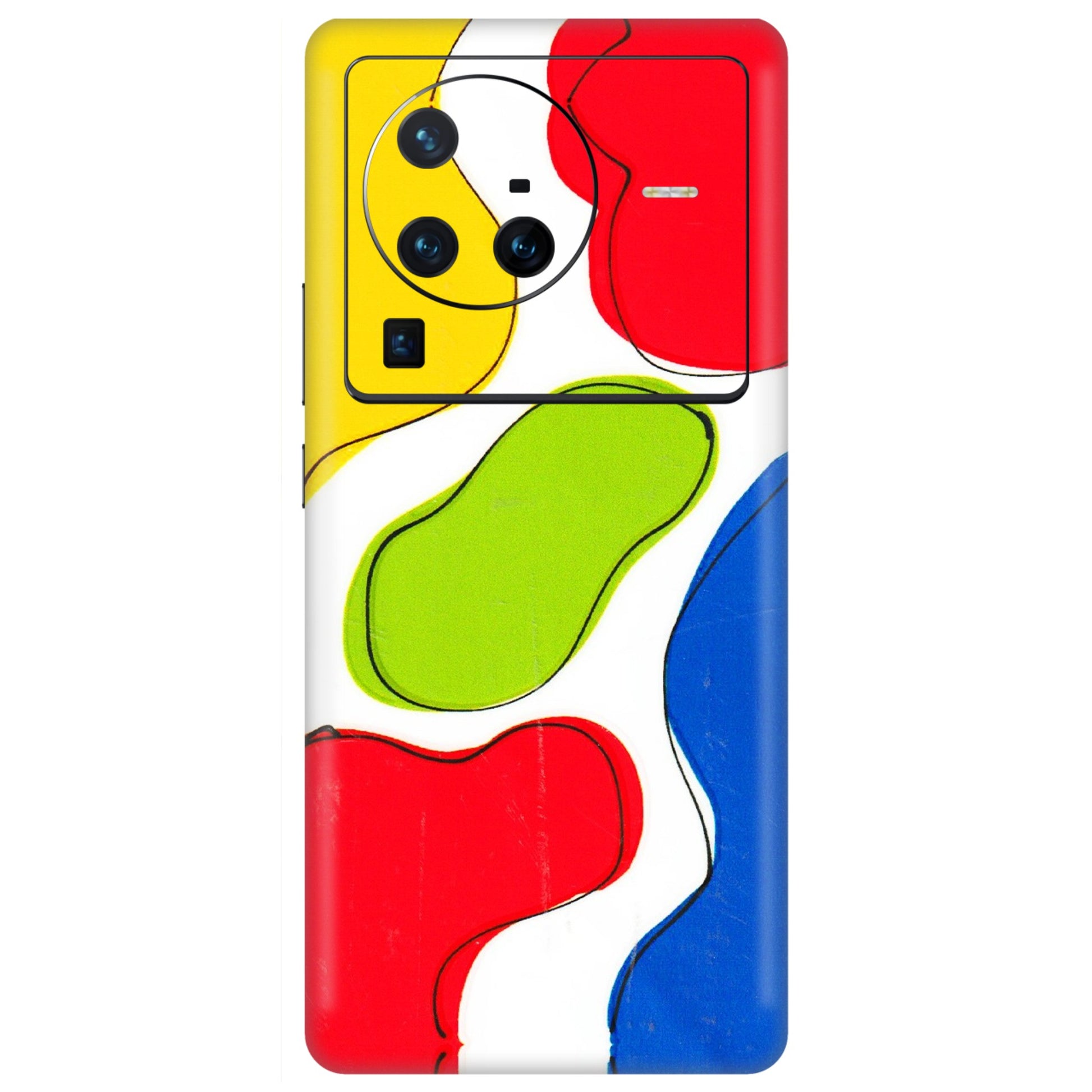 VIVO Z/V/X/T/U/S Series Phone Skins (All Models) - RGB Colour Paint - 3D Embossed Finish (L-284) Vivo X80 Pro (5G)