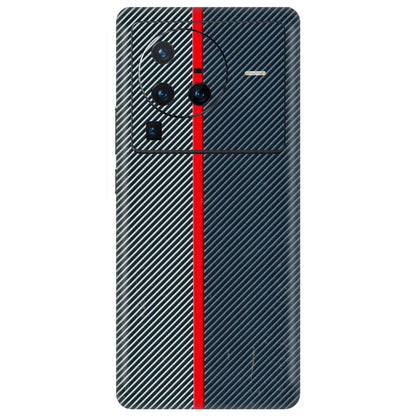VIVO Z/V/X/T/U/S Series Phone Skins (All Models) - Blue Sober Lines - 3D Embossed Finish (L-305) Vivo X80 Pro (5G)