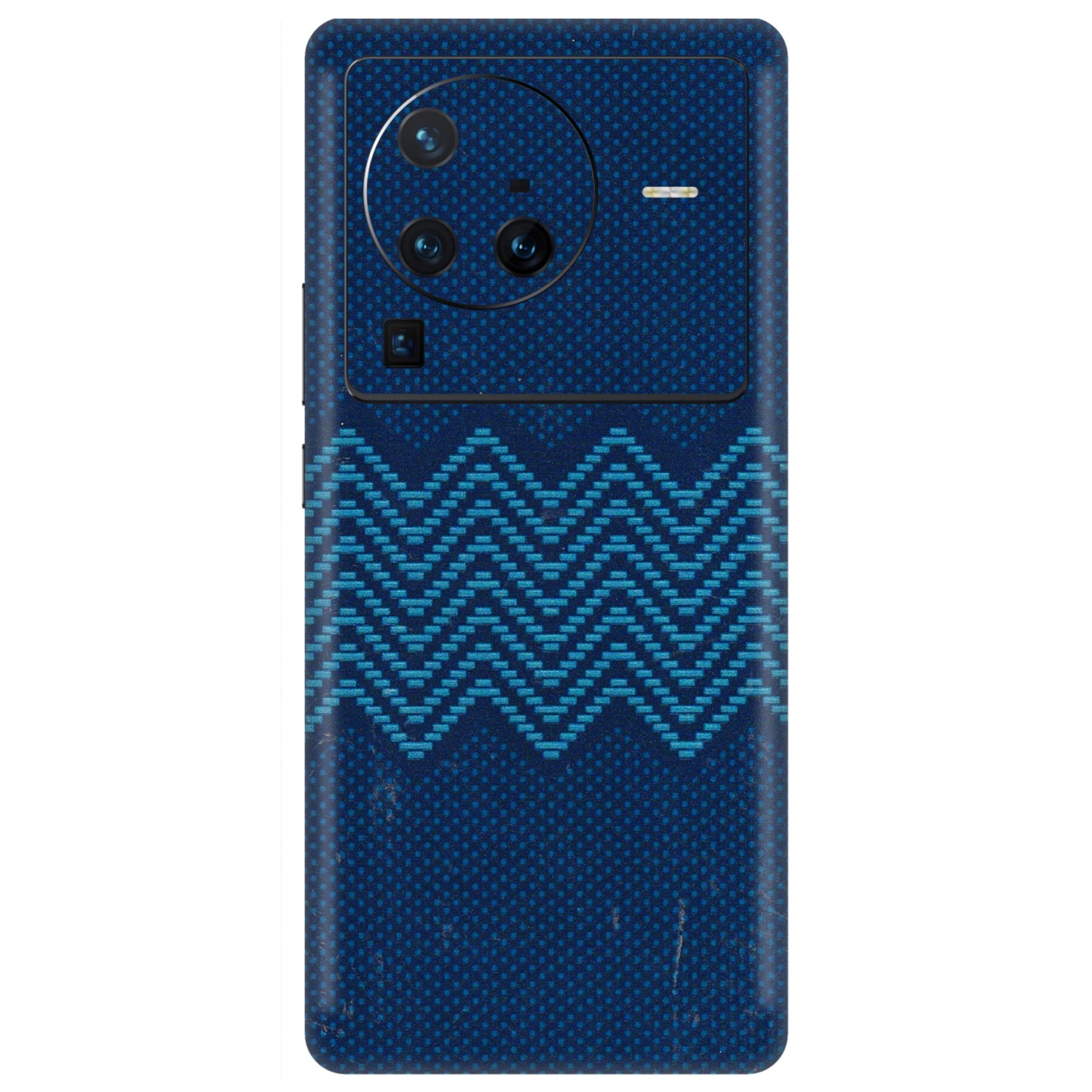 VIVO Z/V/X/T/U/S Series Phone Skins (All Models) - Blue Sober Waves - 3D Embossed Finish (L-306) Vivo X80 Pro (5G)