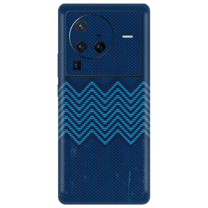VIVO Z/V/X/T/U/S Series Phone Skins (All Models) - Blue Sober Waves - 3D Embossed Finish (L-306) Vivo X80 Pro (5G)