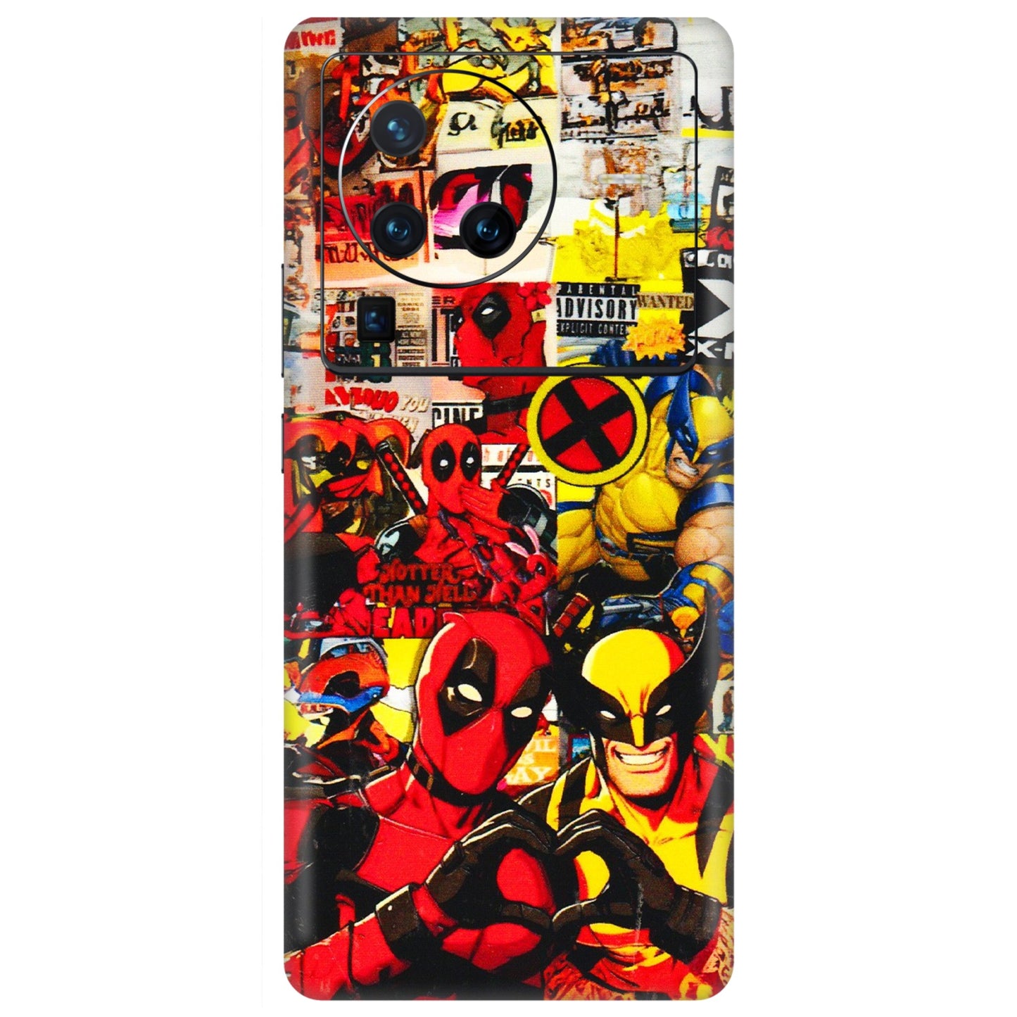 VIVO Z/V/X/T/U/S Series Phone Skins (All Models) - Spidy Wolverine - 3D Embossed Finish (L-310) Vivo X80 Pro (5G)