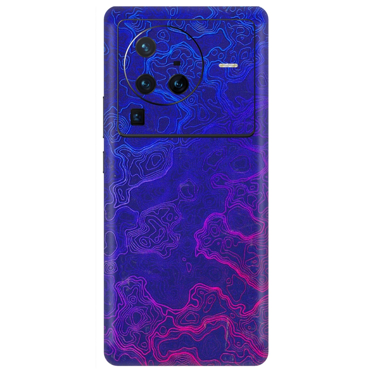 VIVO Z/V/X/T/U/S Series Phone Skins (All Models) - Purple Ripples Swirl - 3D Embossed Finish (L-314) Vivo X80 Pro (5G)