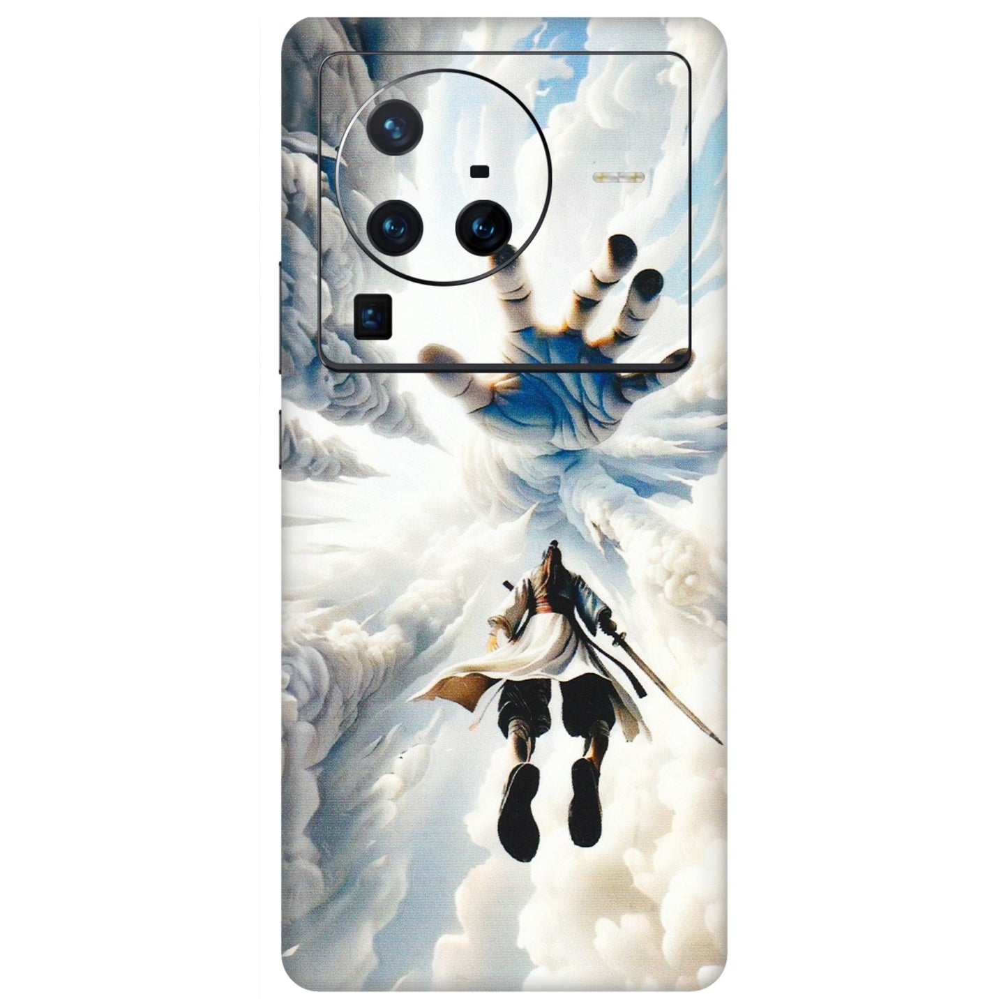 VIVO Z/V/X/T/U/S Series Phone Skins (All Models) - Big Hand With Monkey King - 3D Embossed Finish (L-323) Vivo X80 Pro (5G)