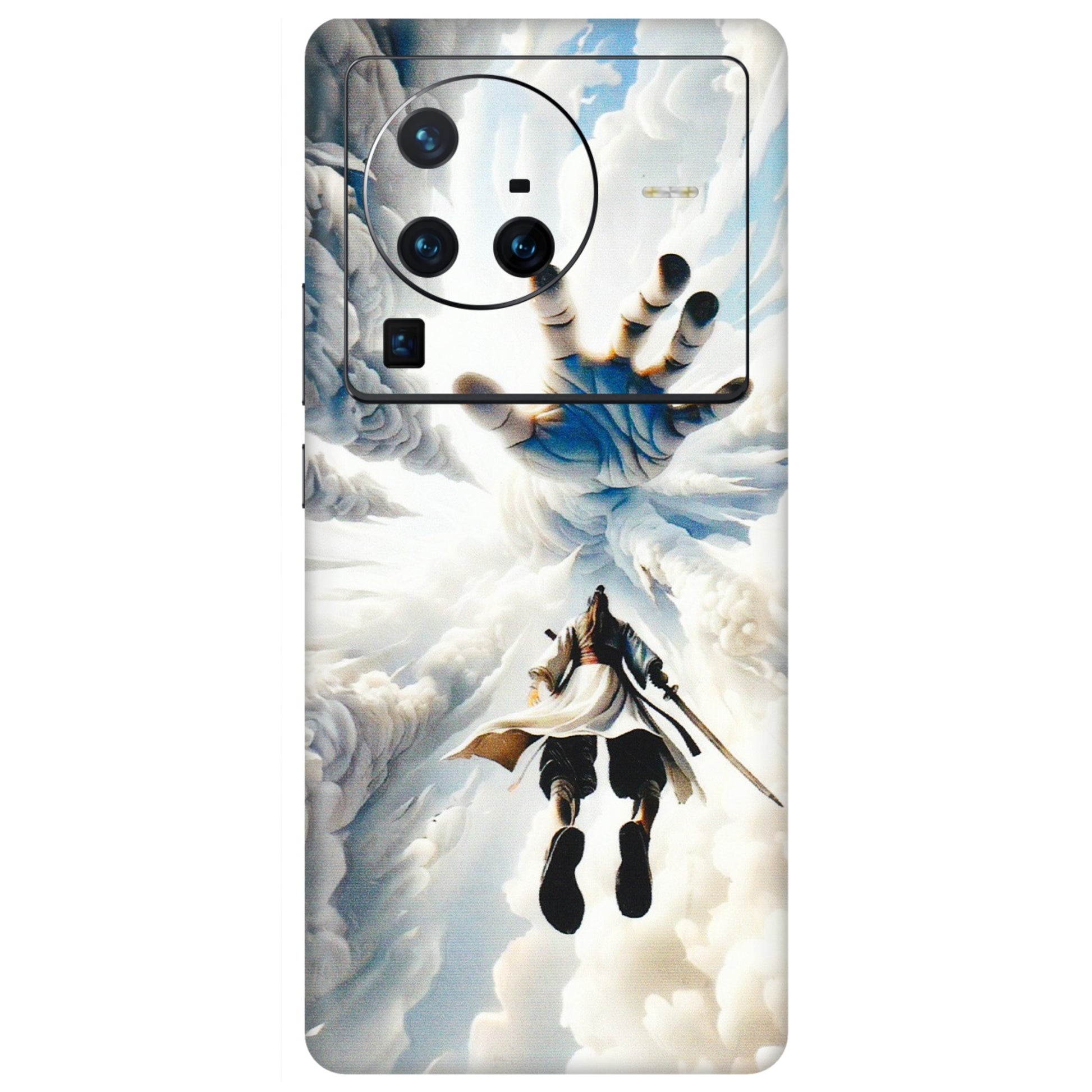 VIVO Z/V/X/T/U/S Series Phone Skins (All Models) - Big Hand With Monkey King - 3D Embossed Finish (L-323) Vivo X80 Pro (5G)