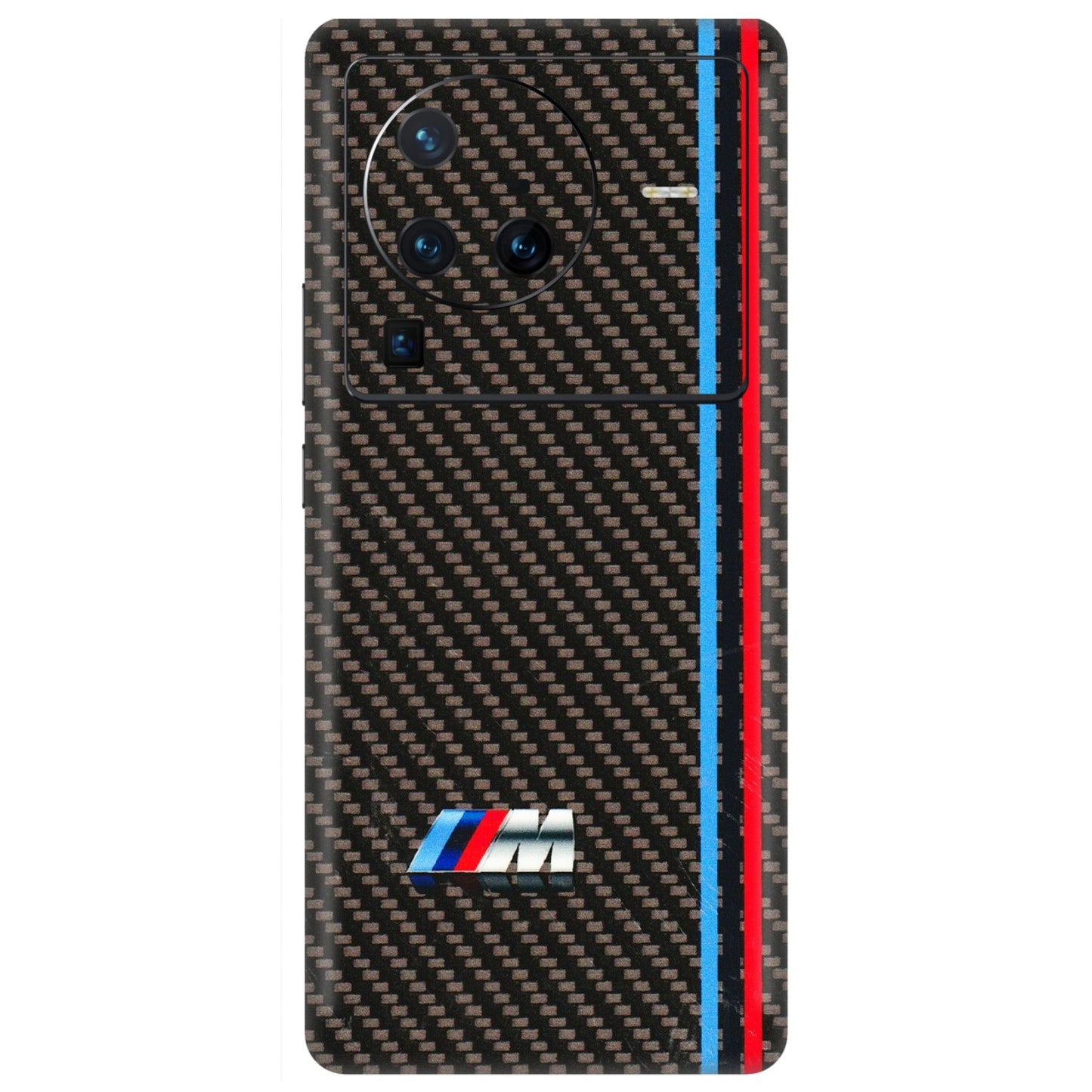 VIVO Z/V/X/T/U/S Series Phone Skins (All Models) - BM Carbon Fiber Feels - 3D Embossed Finish (L-38) Vivo X80 Pro (5G)