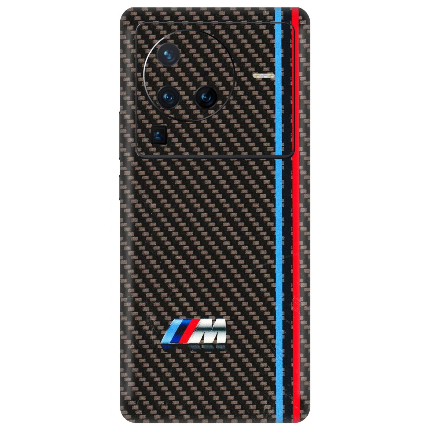 VIVO Z/V/X/T/U/S Series Phone Skins (All Models) - BM Carbon Fiber Feels - 3D Embossed Finish (L-38) Vivo X80 Pro (5G)