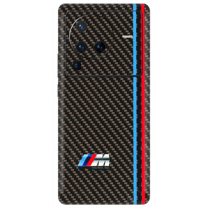 VIVO Z/V/X/T/U/S Series Phone Skins (All Models) - BM Carbon Fiber Feels - 3D Embossed Finish (L-38) Vivo X80 Pro (5G)