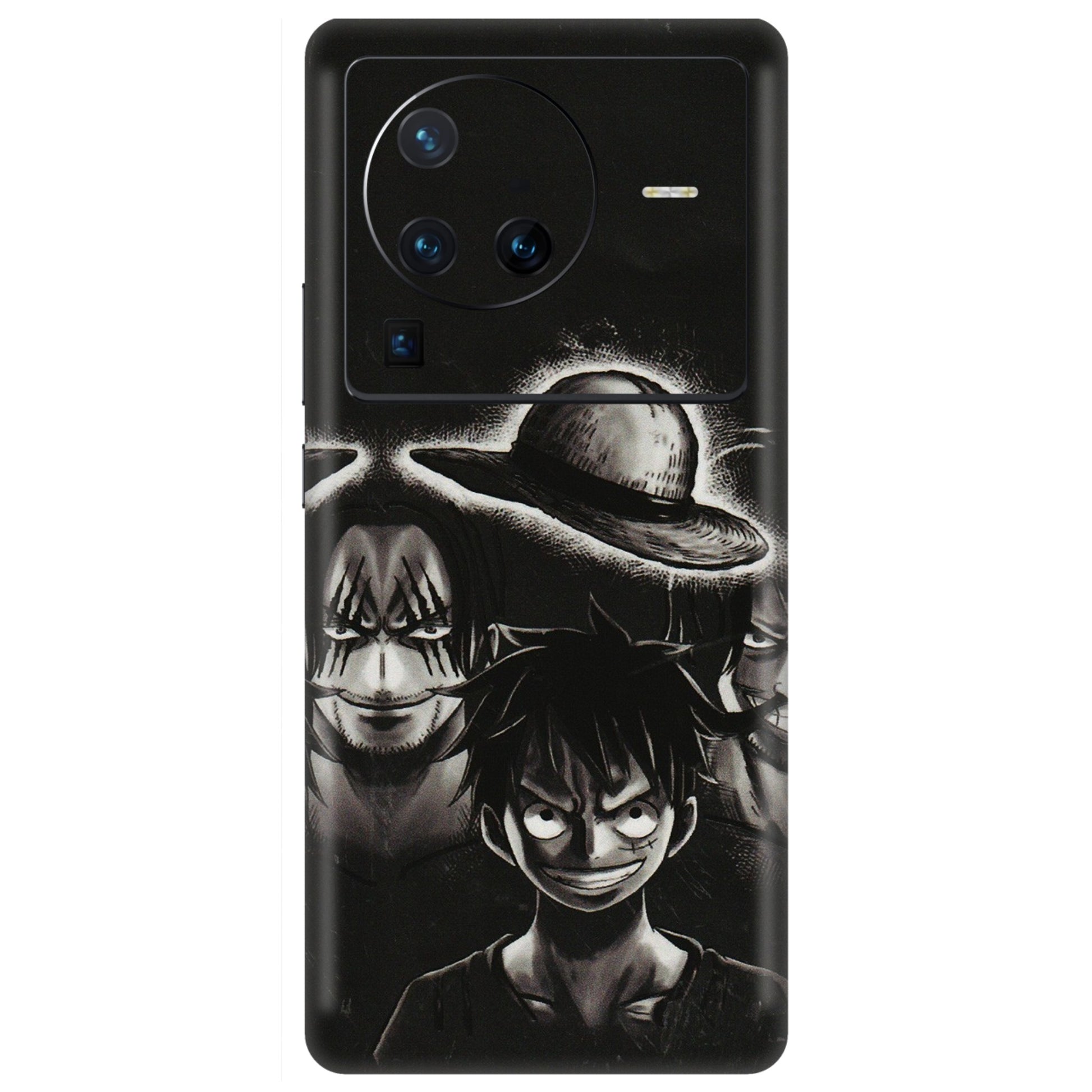 VIVO Z/V/X/T/U/S Series Phone Skins (All Models) - Black Luffy Hat - 3D Embossed Finish (L-57) Vivo X80 Pro (5G)