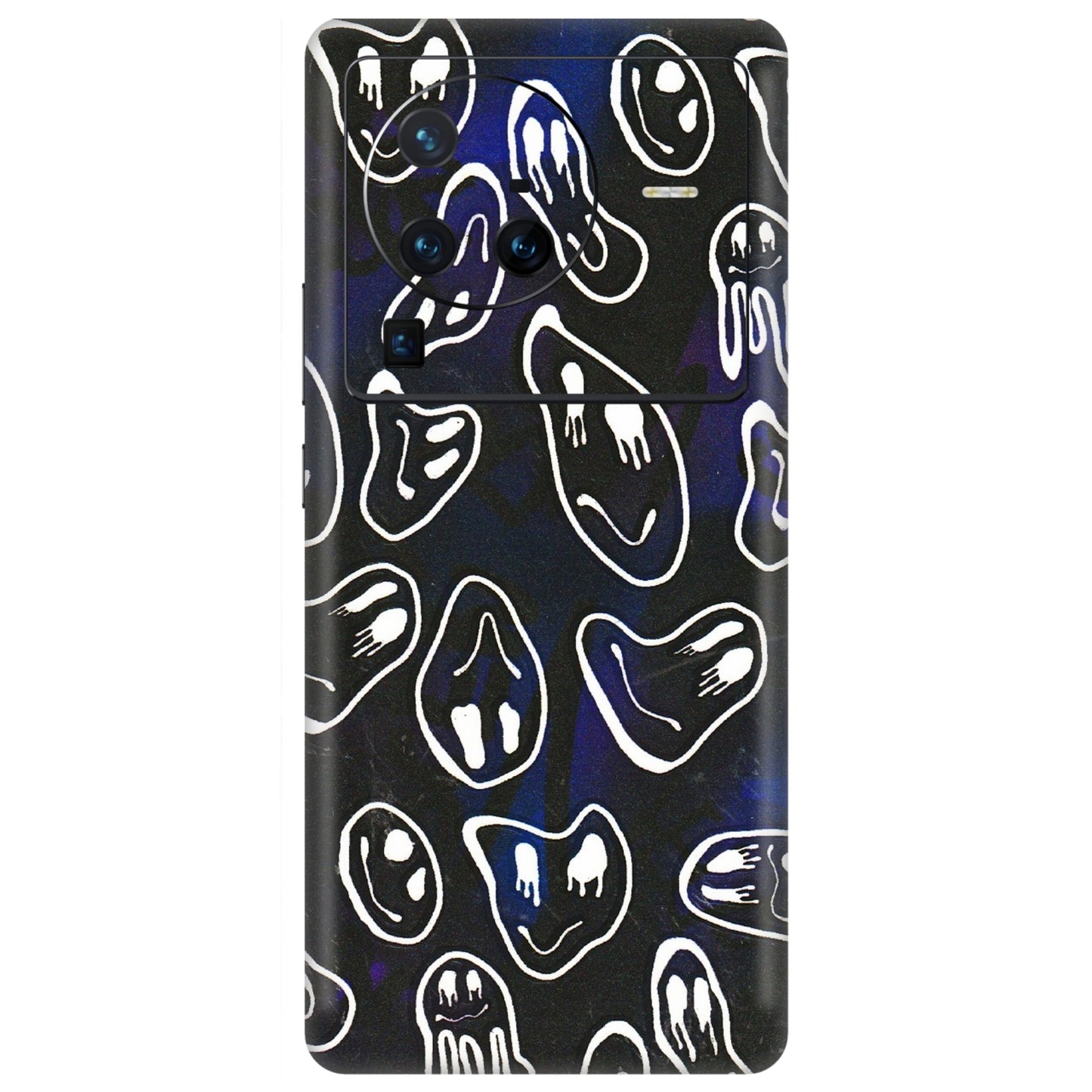 VIVO Z/V/X/T/U/S Series Phone Skins (All Models) - Distorted Smileys - 3D Embossed Finish (L-92) Vivo X80 Pro (5G)