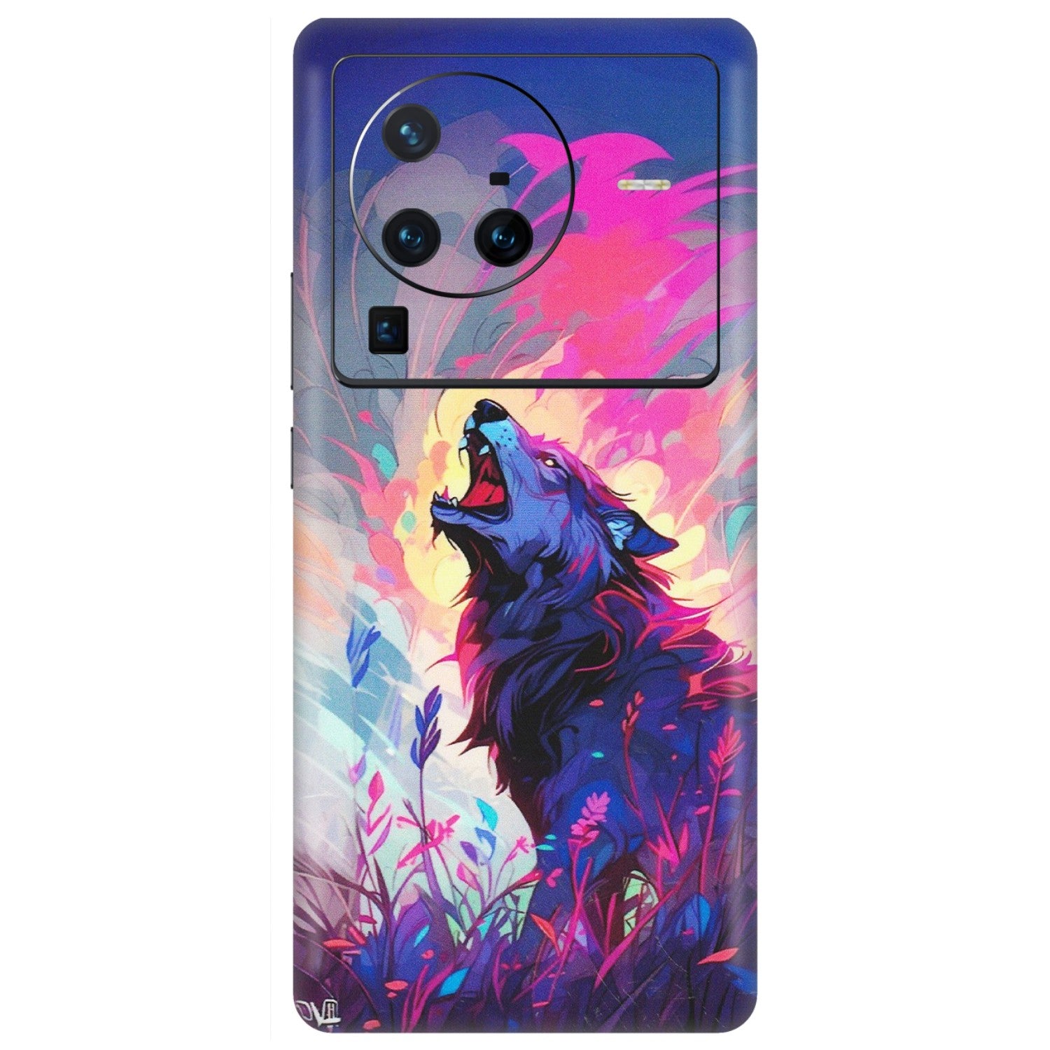 VIVO Z/V/X/T/U/S Series Phone Skins (All Models) - New Wild Wolf Abstract - Matte Finish (M-125) Vivo X80 Pro (5G)