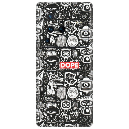 VIVO Z/V/X/T/U/S Series Phone Skins (All Models) - Dope Stay Classy Black Doodles - Matte Finish (M-126) Vivo X80 Pro (5G)