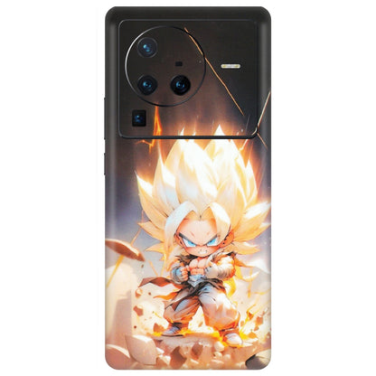 VIVO Z/V/X/T/U/S Series Phone Skins (All Models) - Goku Dragon Cute Anime - Matte Finish (M-131) Vivo X80 Pro (5G)