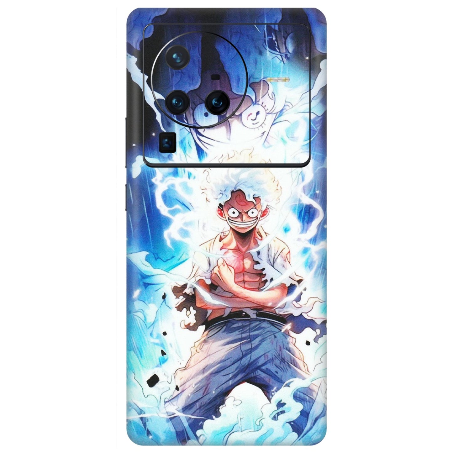 VIVO Z/V/X/T/U/S Series Phone Skins (All Models) - Blue Thunder Luffy Anime - Matte Finish (M-132) Vivo X80 Pro (5G)